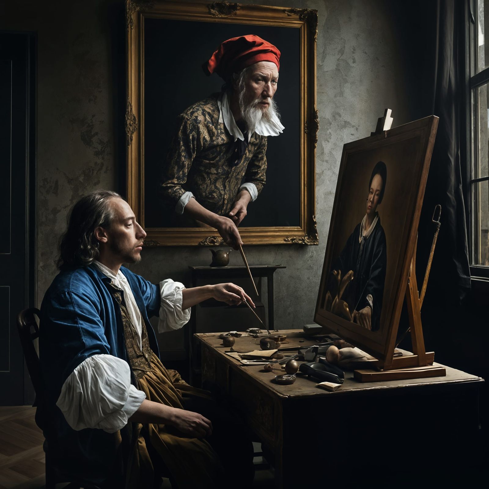 Abstract 17th Century Life in Matte Painting