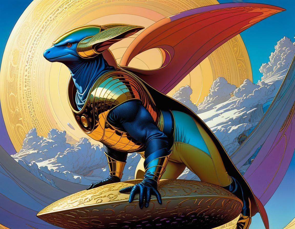 Morbin Beast on Mobius Strip by Moebius