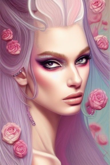 Decadent Portrait of an Androgynous God as Princess