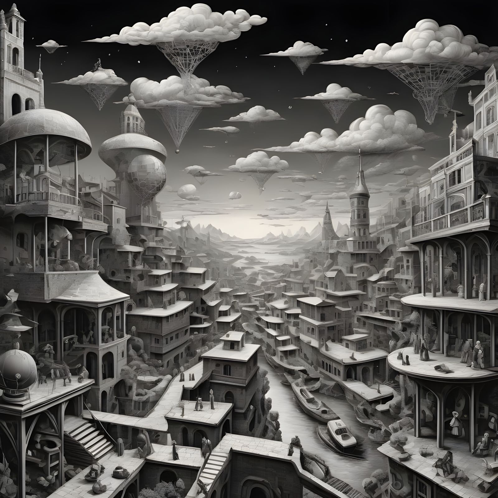 Dreamer's Mindscapes in Hyperrealism