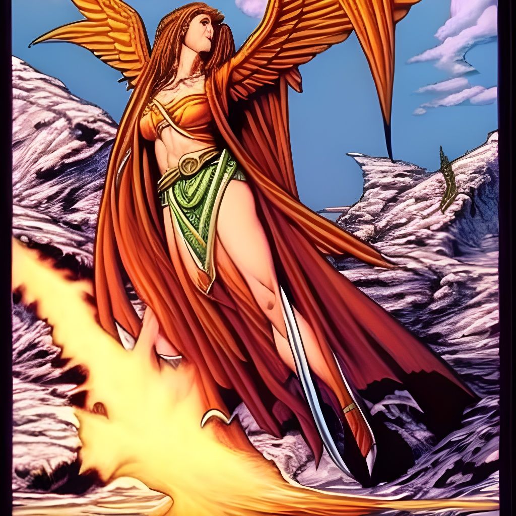 Phoenix Rising: Fantasy Art Illustration