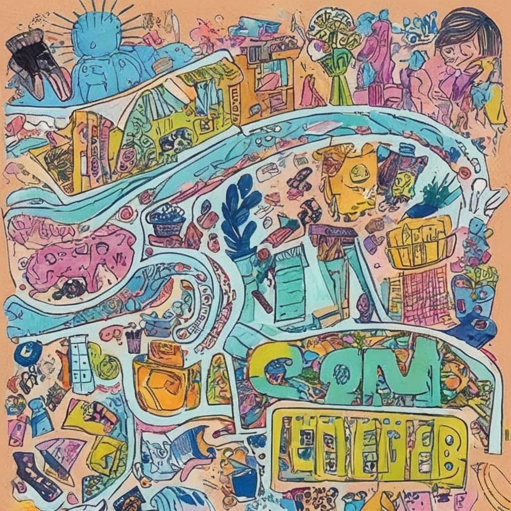 Whimsical Watercolor: Person and the Messy Fridge