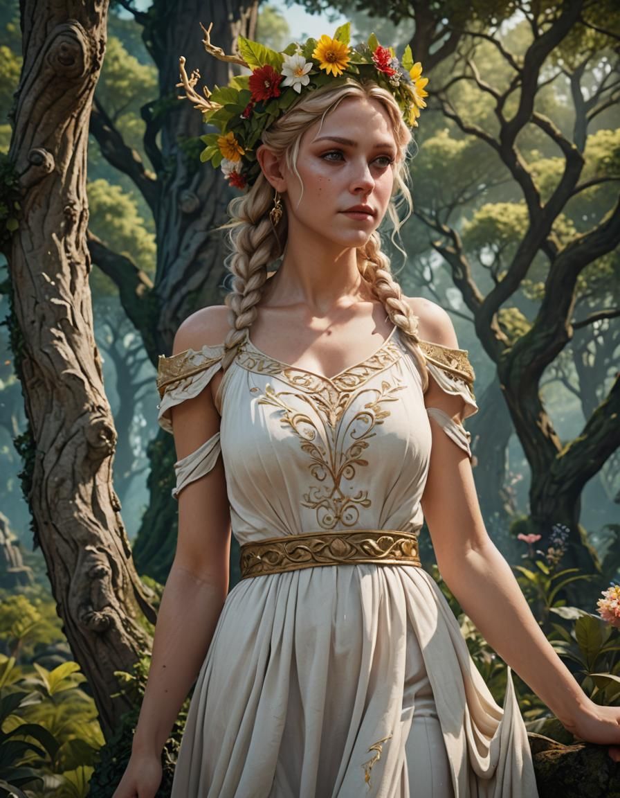Satyr Fey Queen in Fantastical Grove