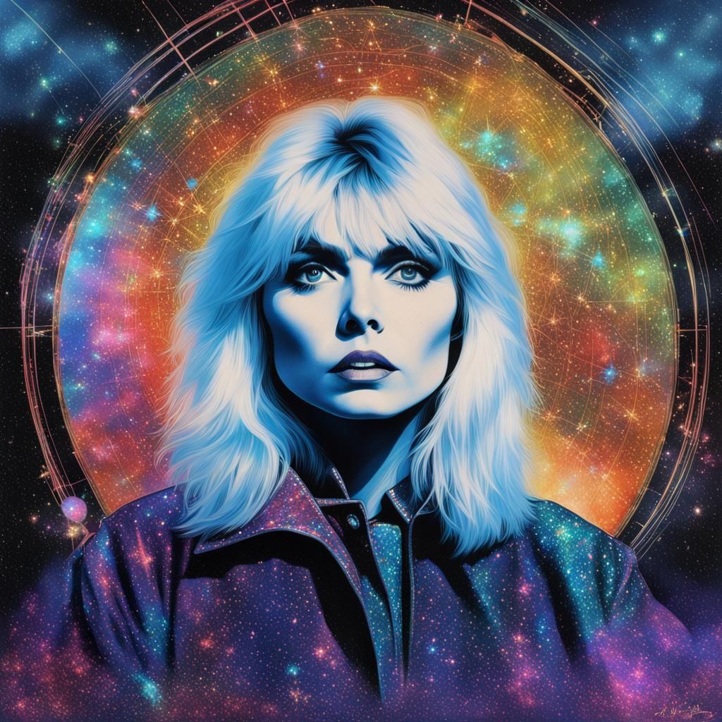 Debbie Harry Holographic Illustration by Amaringo