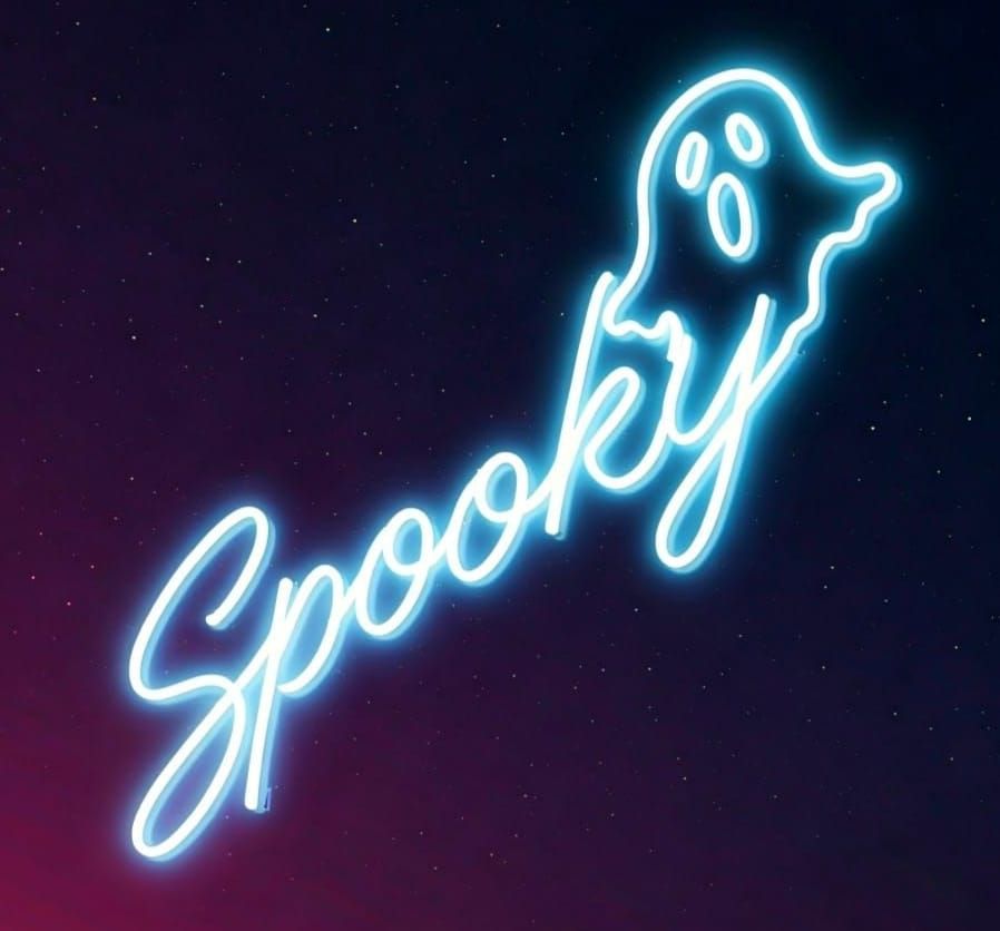 Fancy ornate large WHITE neon sign made of thick heavy bold ...