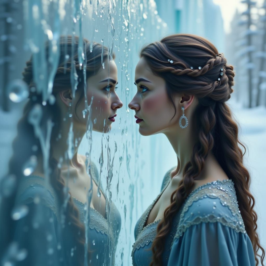 Siberian Princess Sees Tsarina Reflection in Ice Wall