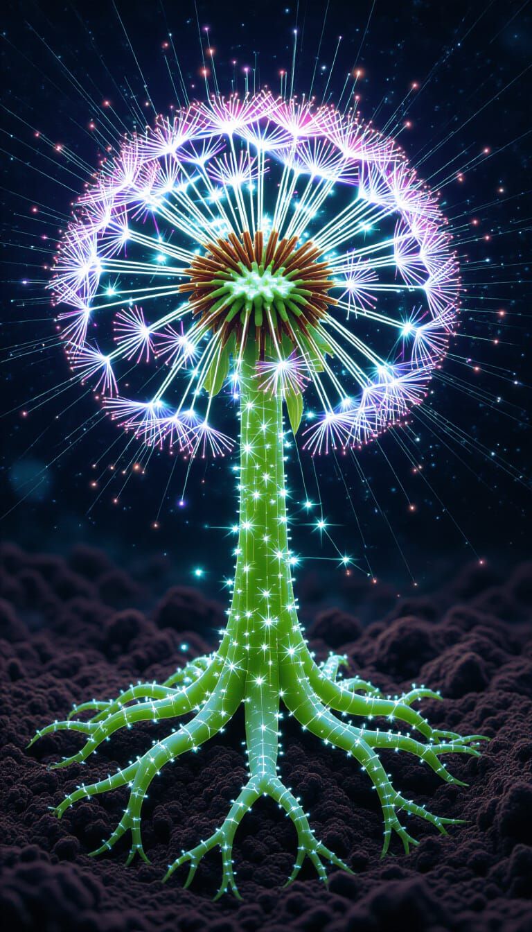 Living Garden Creature Infected by Alien Tech