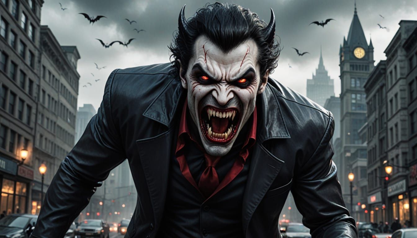 Savory Urban Vampire Strikes Fear in Dark Alley