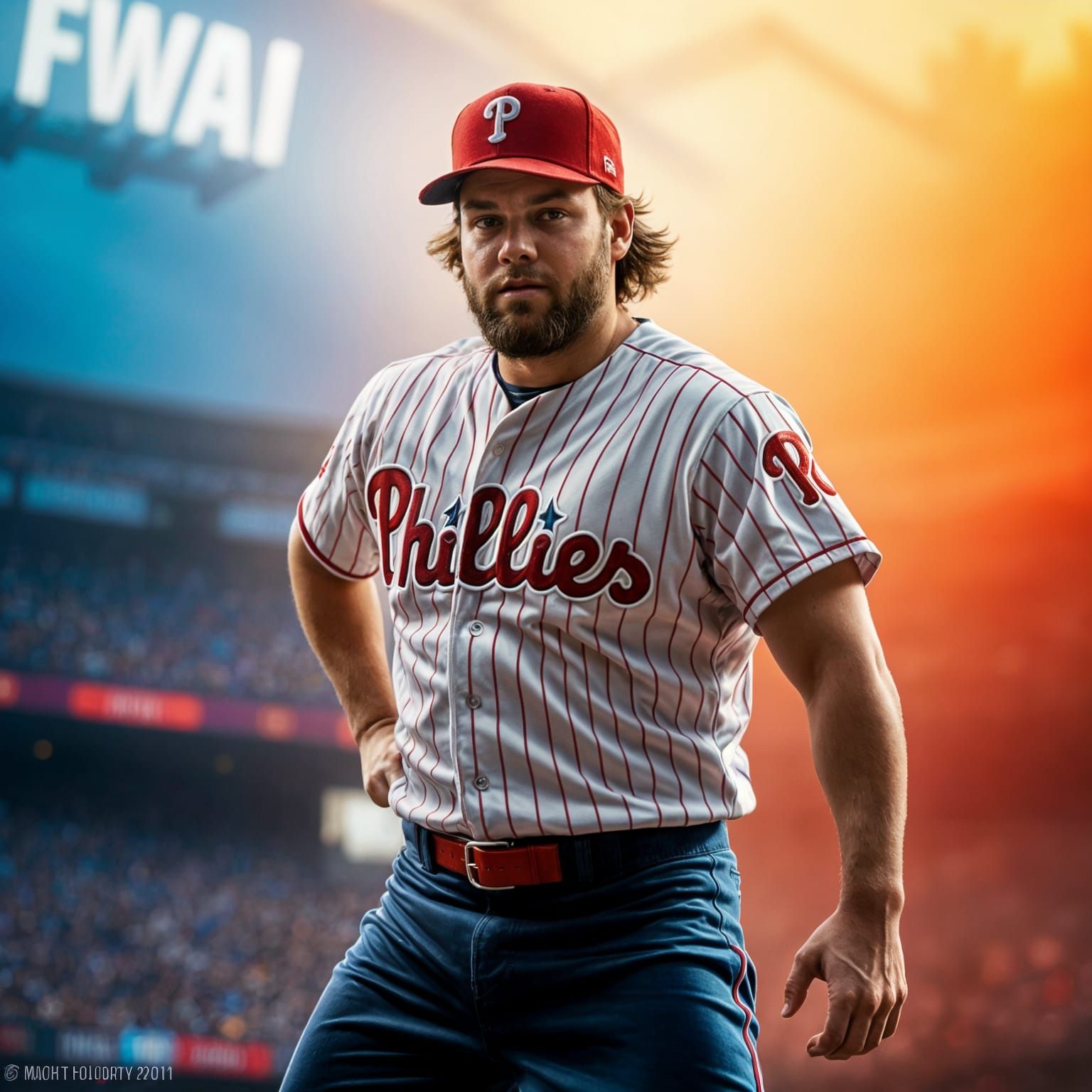 Vice President J.D. Vance as a Phillies Baseball Player in H...