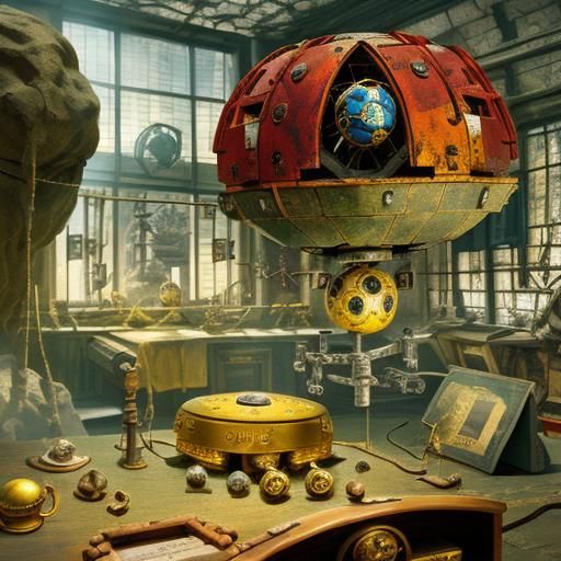 Science Defies Divinity: A Photorealistic Depiction