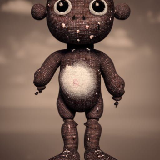 Adorable Voodoo Doll in Photorealistic Octane Render