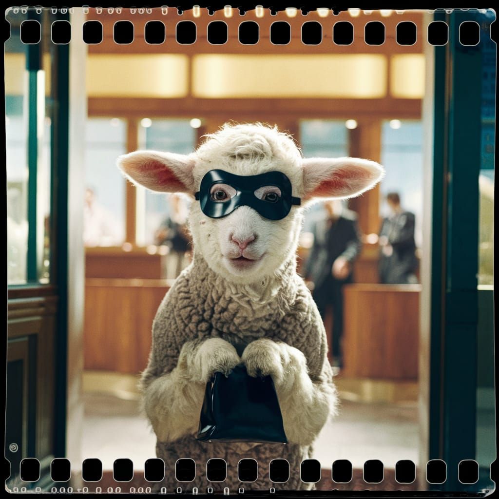 Lamb Bank Robbery in Cinematic Style