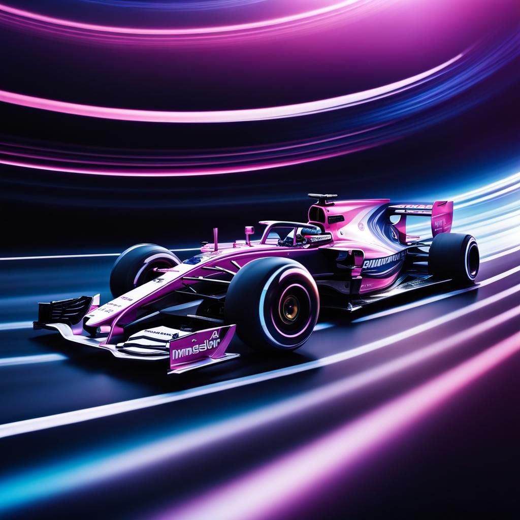 Formula 1 Racing at Light Speed on Saturn