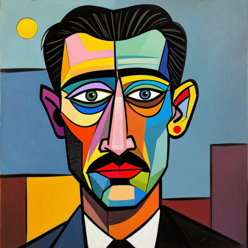 Surreal Painting in the Style of Picasso