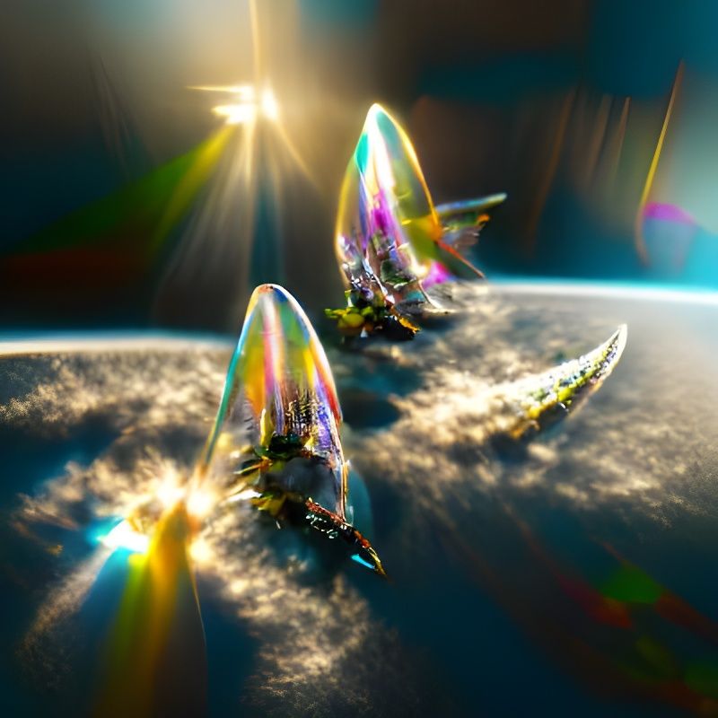 Ethereal Spaceships Launching in Hyperrealistic 8k