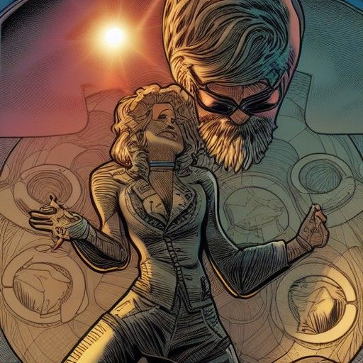 Gay Man in Comic Book Art Style