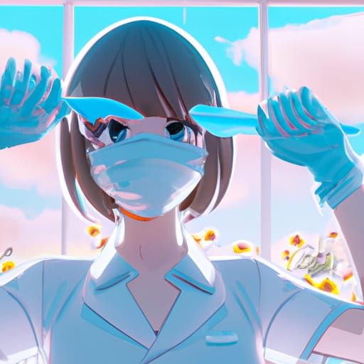 Dentist in Anime Style by Makoto Shinkai