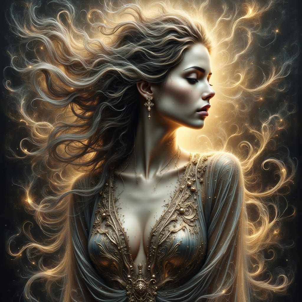 Ethereal Goddess in Spectral Castle