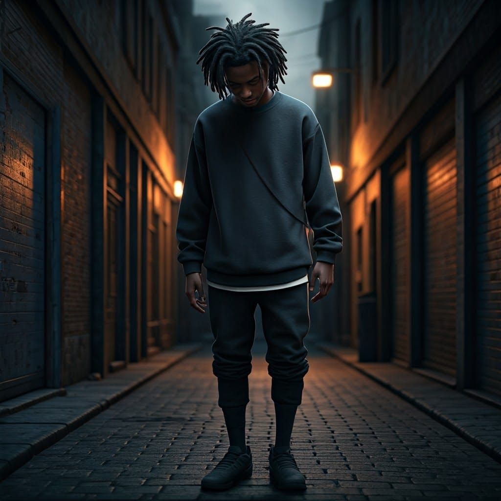 Youthful Rebellion in a Gritty Urban Alley