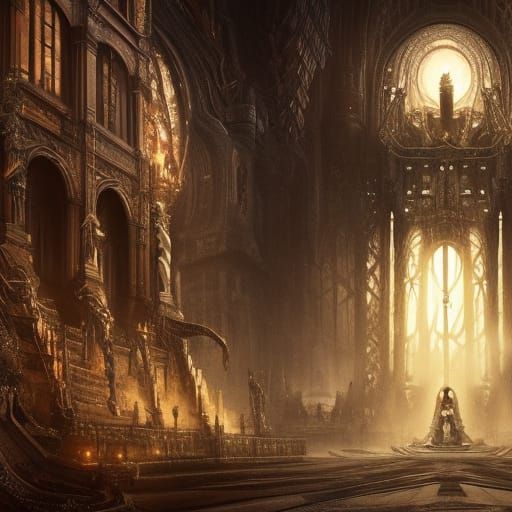 Epic Dark Lord in a Digital Matte Painting