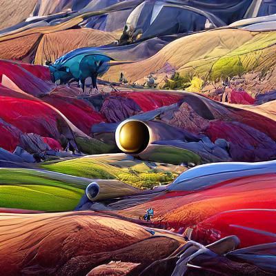 Icy Exoplanet Landscape with Mountains