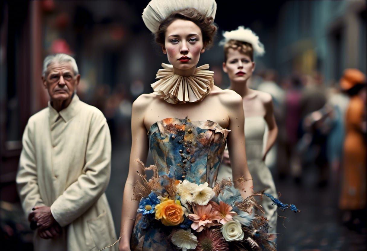 Polychromatic Cityscape in Abstract Matte Painting Style