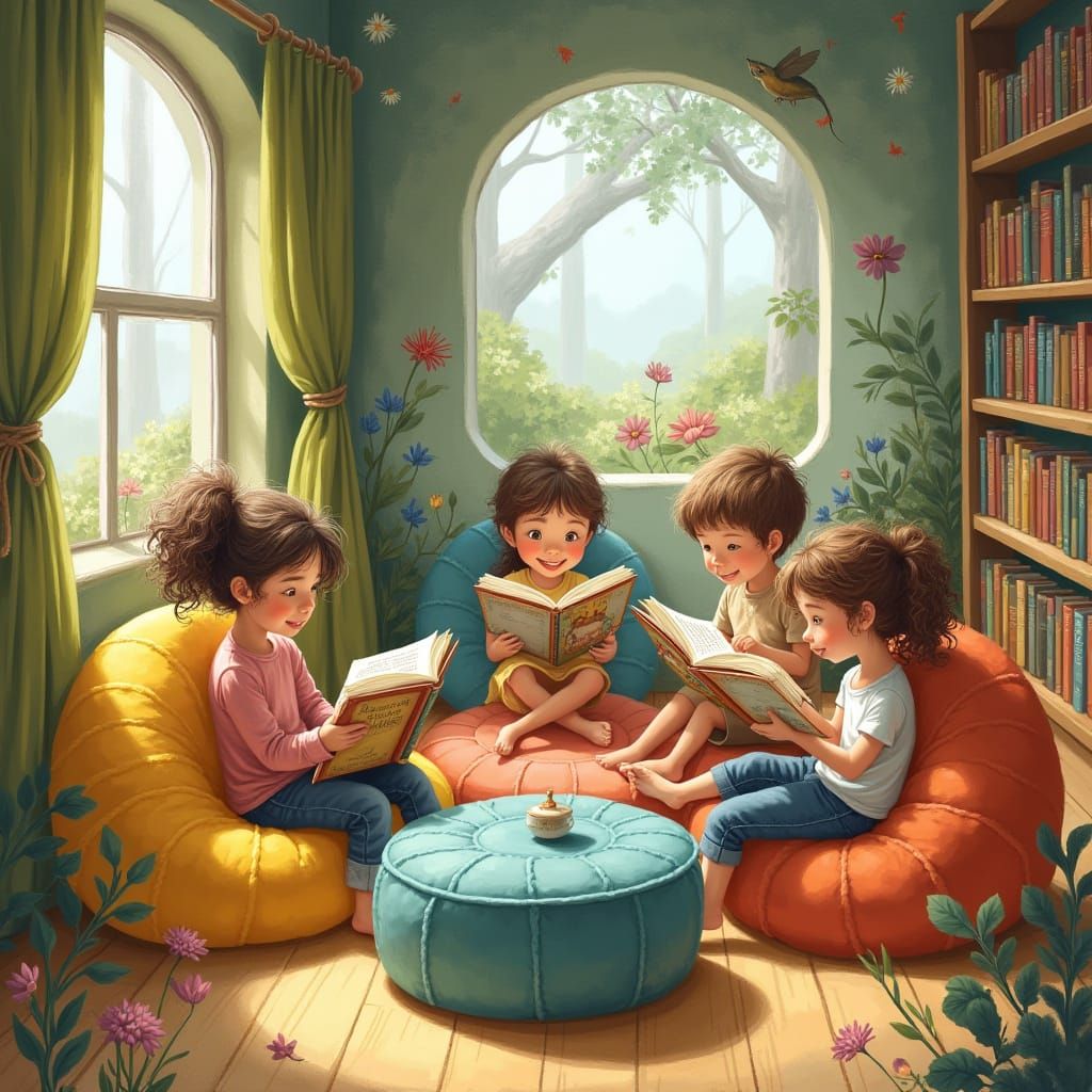 Vibrant Logo for Children's Reading Club