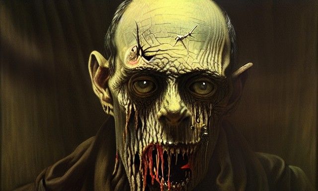 Horror Portrait in a Surreal Style