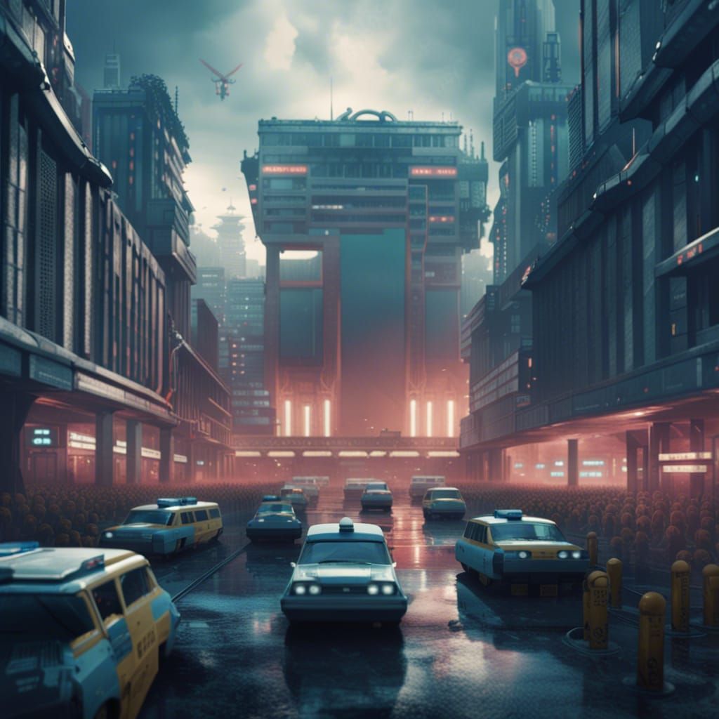 George Orwell's Police State 1984 in Cyberpunk