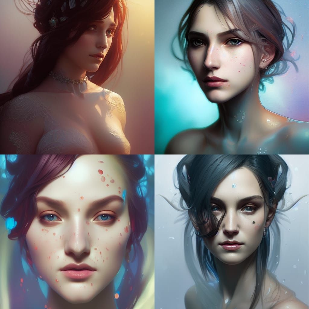Fairy Queen Portrait in Hyperdetailed Digital Art