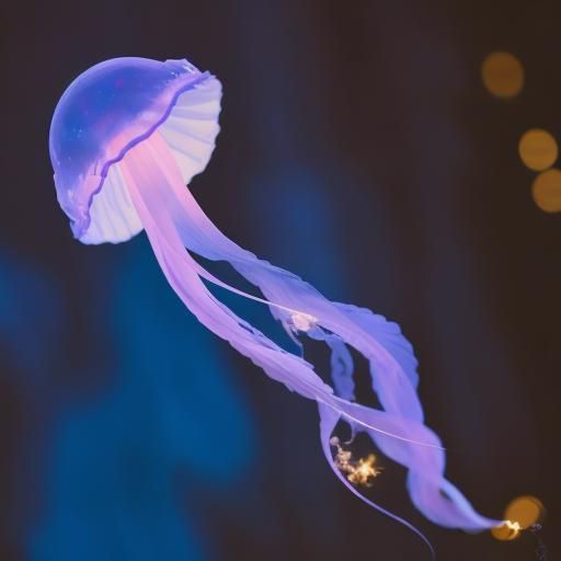 Swirling Jellyfish in Professional Photography