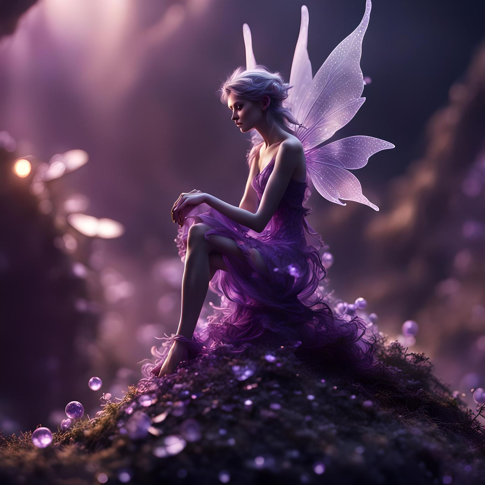 Amethyst fairy