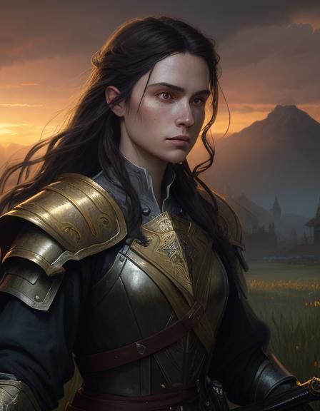 Joan of Arc in armor