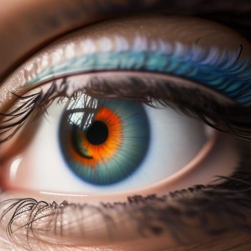 Planetary Eye: Anime Key Visual in Deep Color