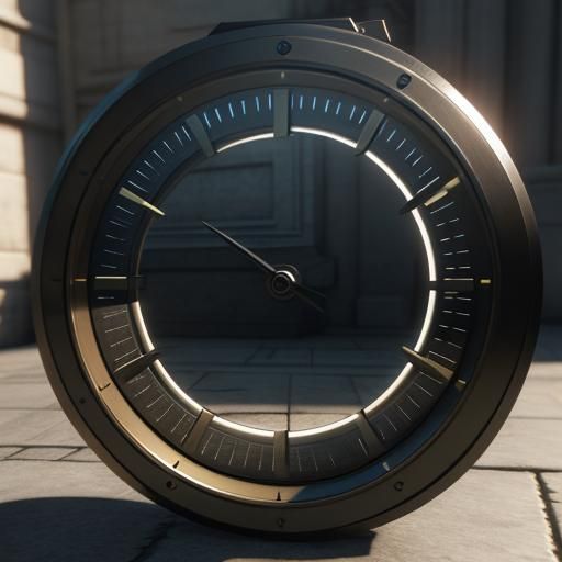 Time Travel Concept Art with 3D Shading