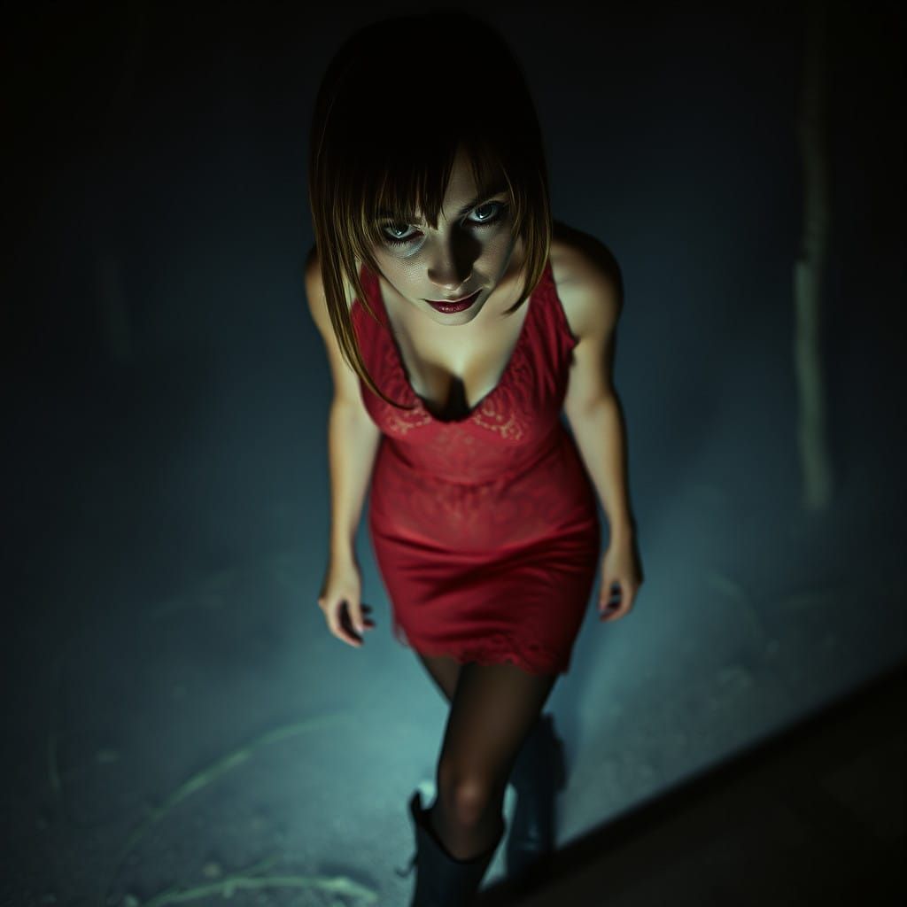 Seductive Huntress Emerges from the Mist