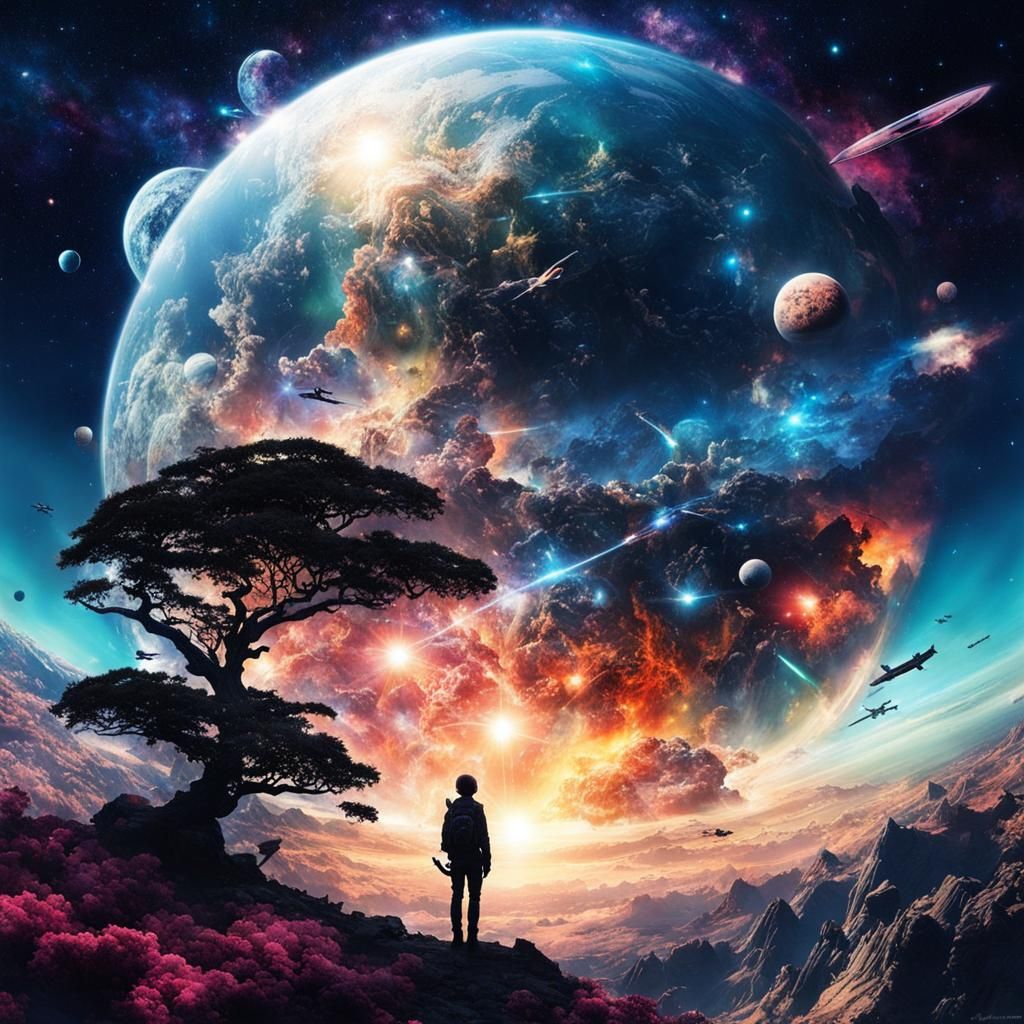 worlds away in space