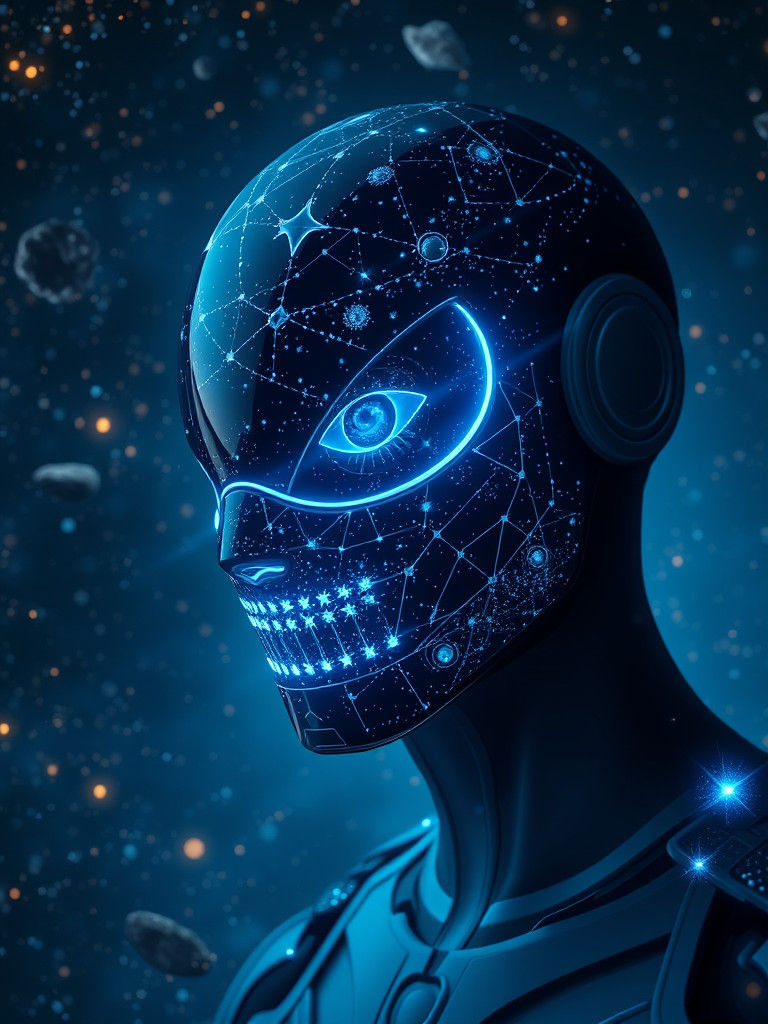 Stellar Cyborg with Cosmic Constellation Design