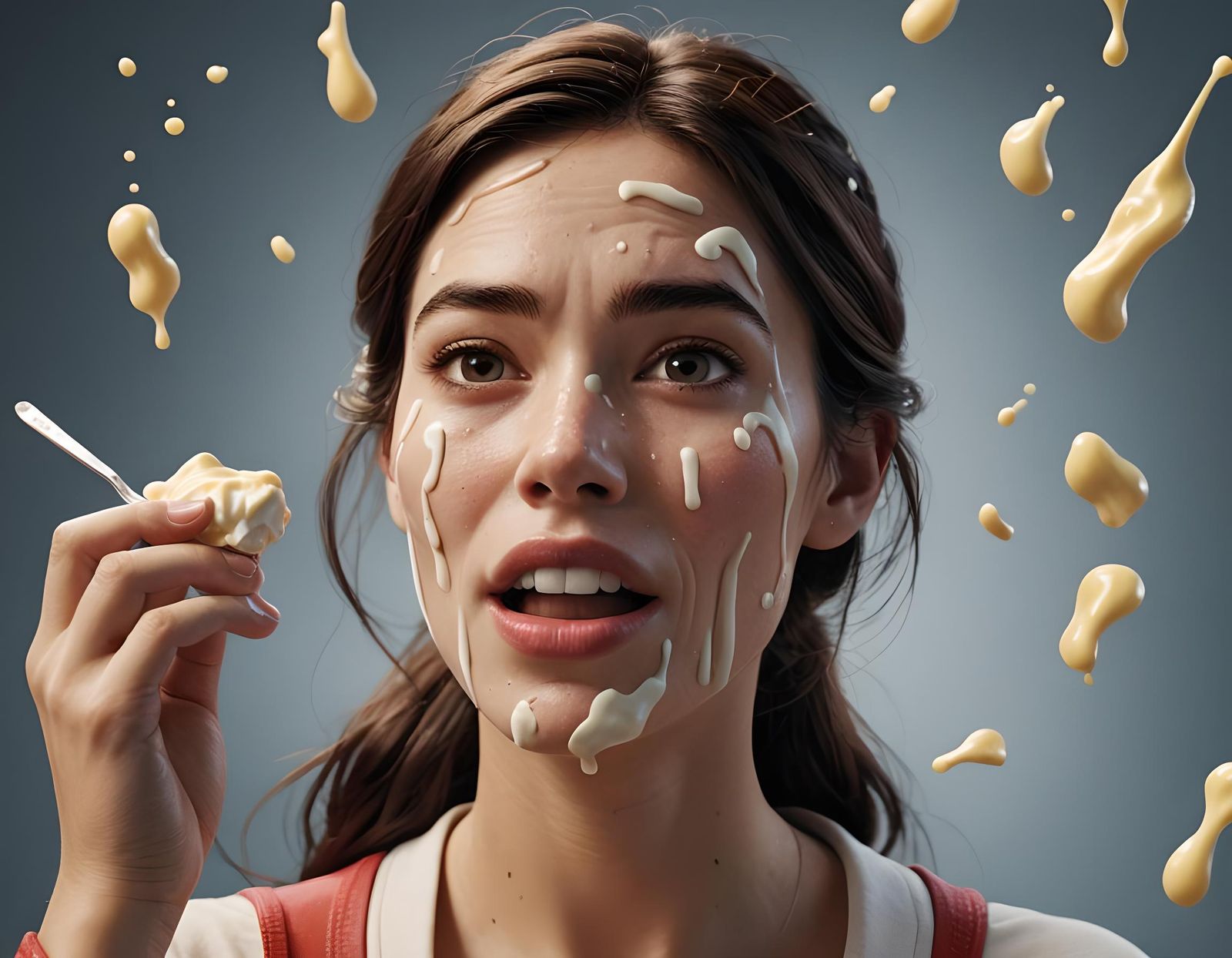 Woman with Mayonnaise: Disney/Pixar Style Ad