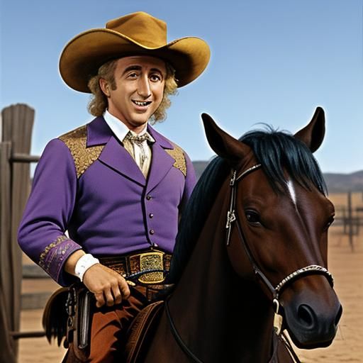 Horses in Western Film Style