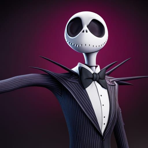 Jack Skellington Dark Fantasy Concept Art