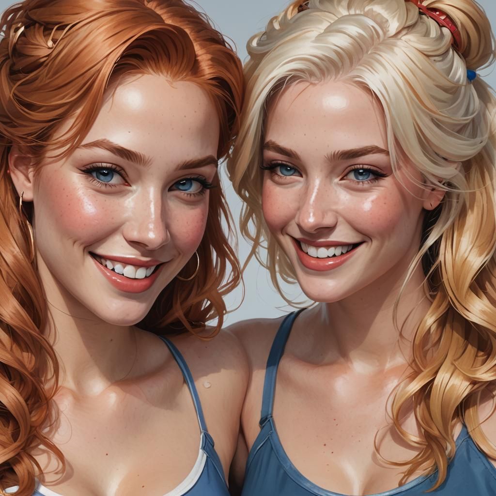 Curvy Models Portrait in Dynamic Lighting