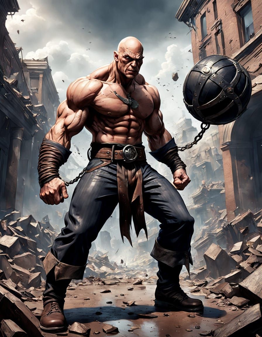 Marvel's Absorbing Man in Epic Fantasy Style