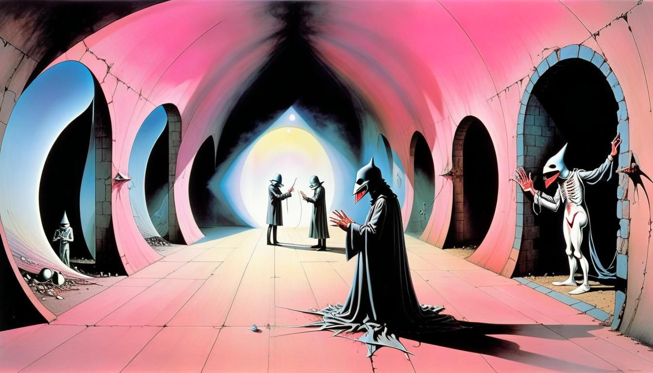 Psychedelic Cryptic Echoes in Visionary Style