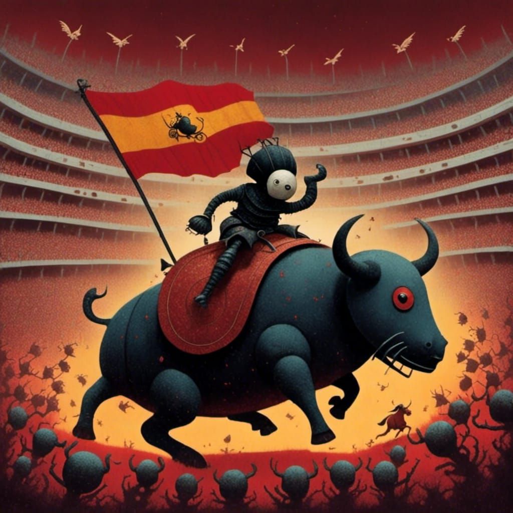 Robot Matador's Escape: Futuristic Arena Spectacle