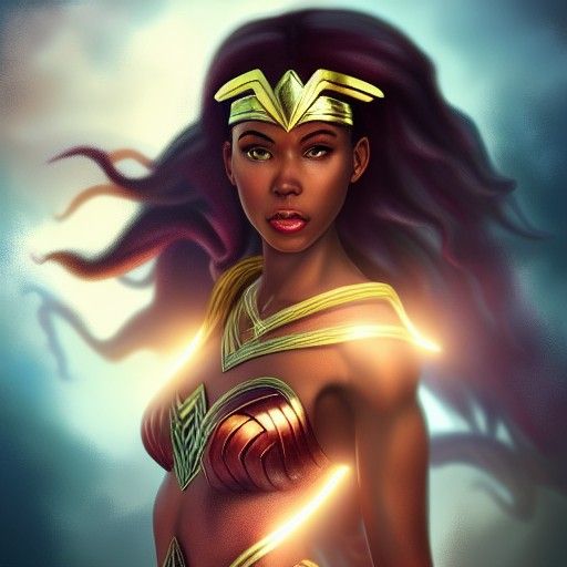 Oya as Wonder Woman: Art Nouveau Goddess