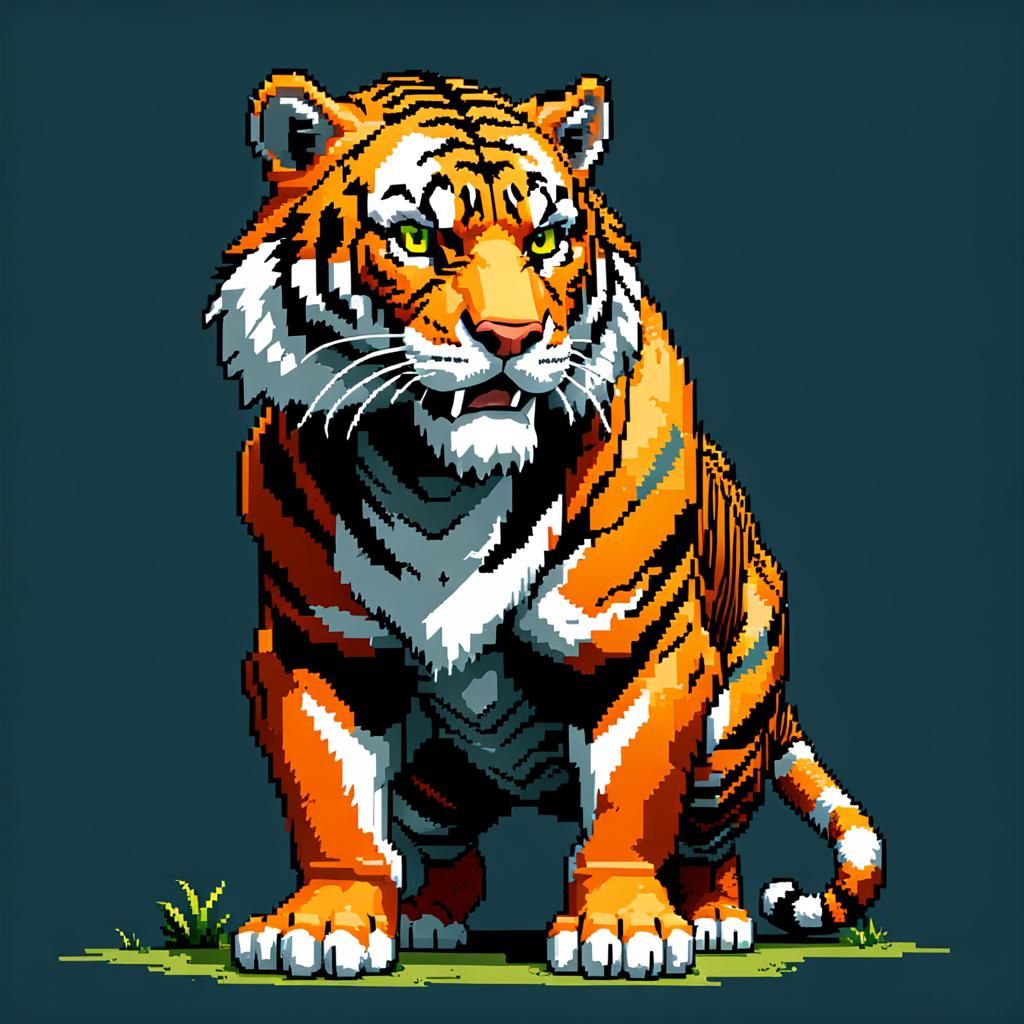 Shere Khan Pixel Art Game Sprite