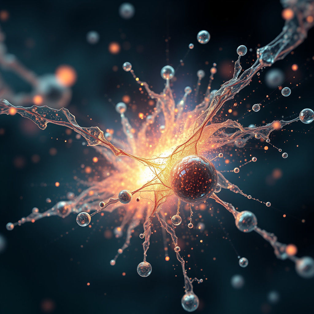 Quantum Entanglement: Detailed Matte Painting in Deep Color