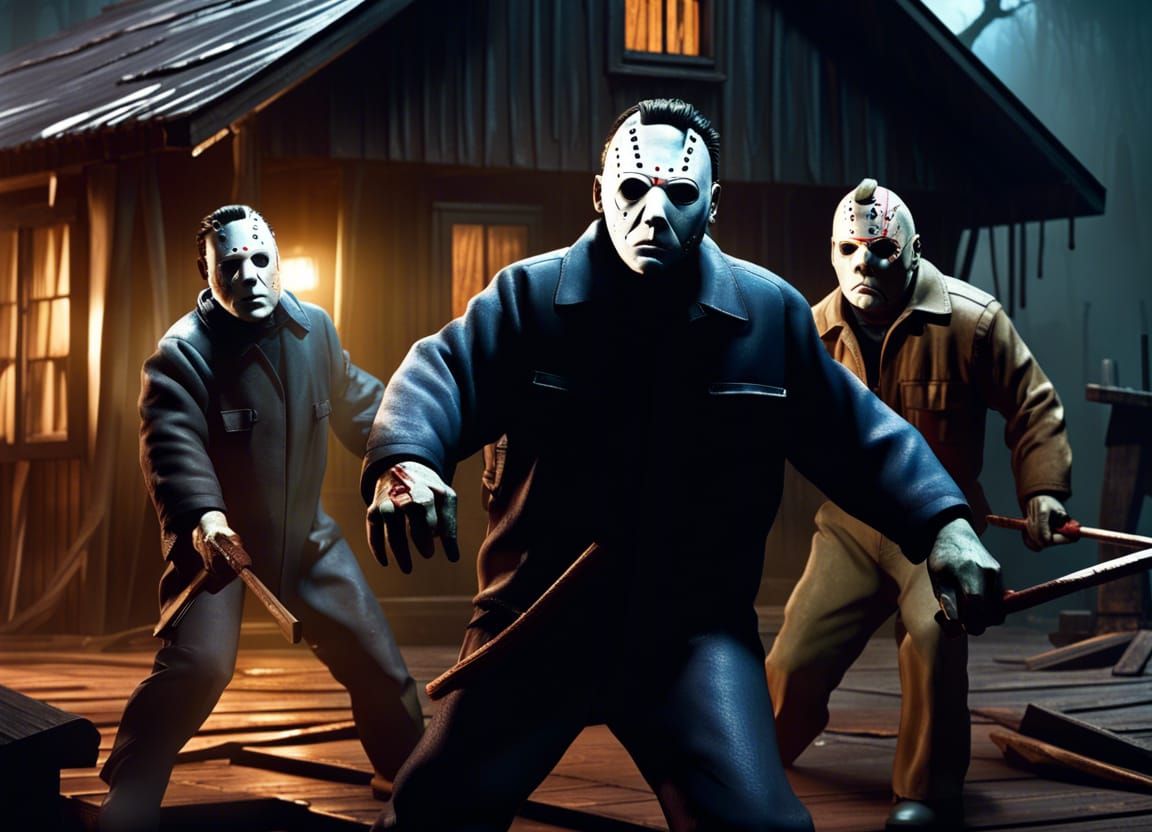 Cyberpunk Tug of War: Monsters vs Slashers