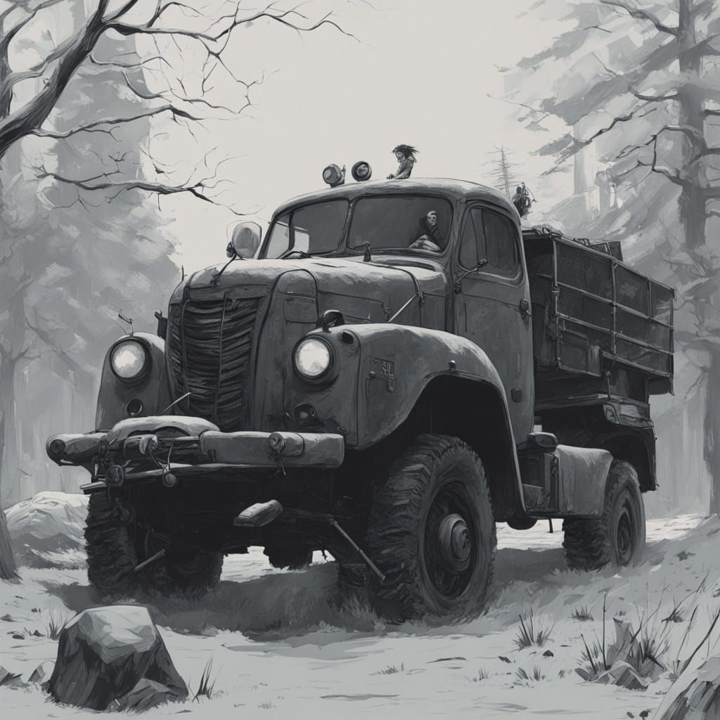 Weathered Giant in Dramatic Lighting